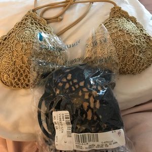 2 crochet bathing suit tops never worn.