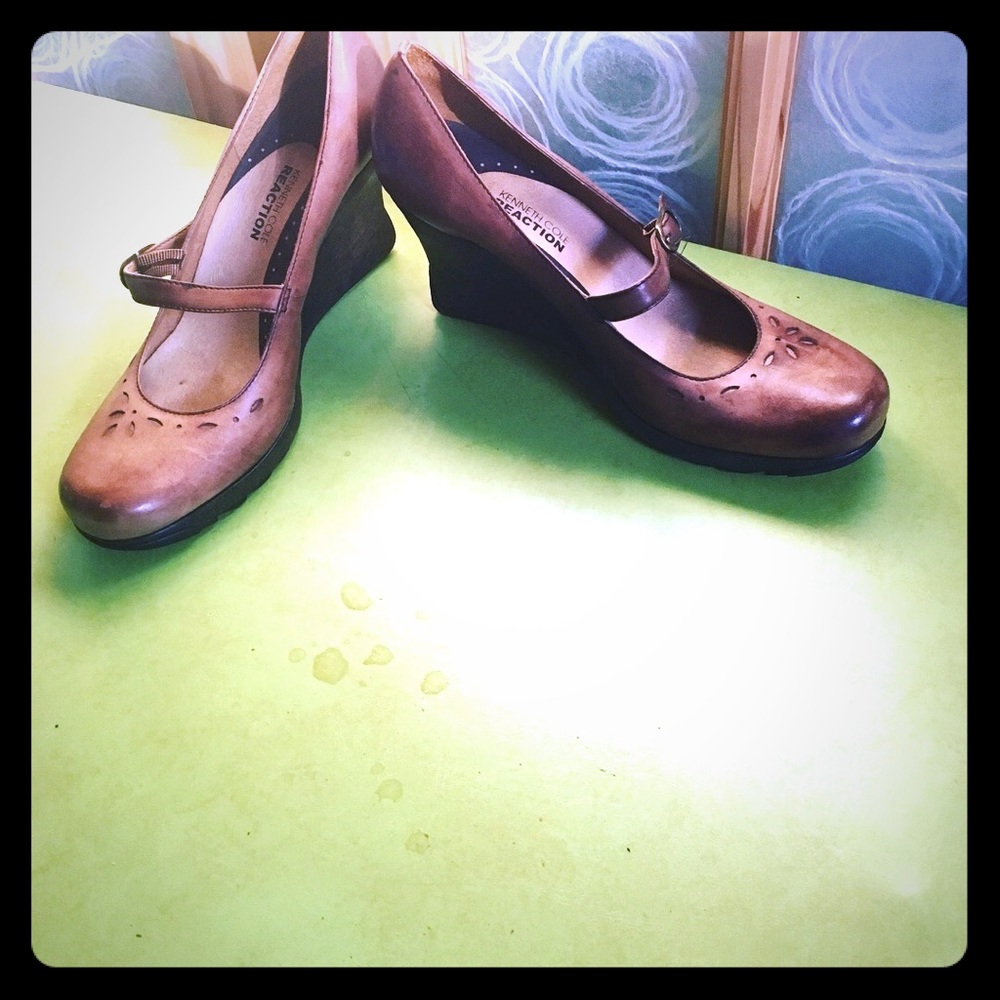 Kenneth Cole wedge Mary Janes