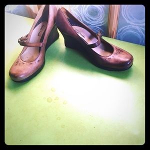 Kenneth Cole wedge Mary Janes