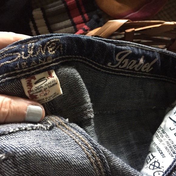 Dark Rinse Silver Blue Jeans - Picture 5 of 7