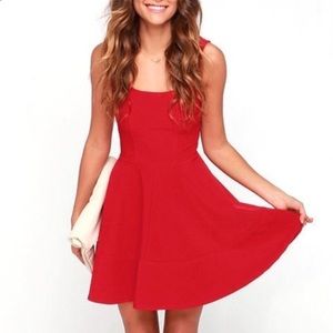 Lulu's Home Before Daylight Red Dress