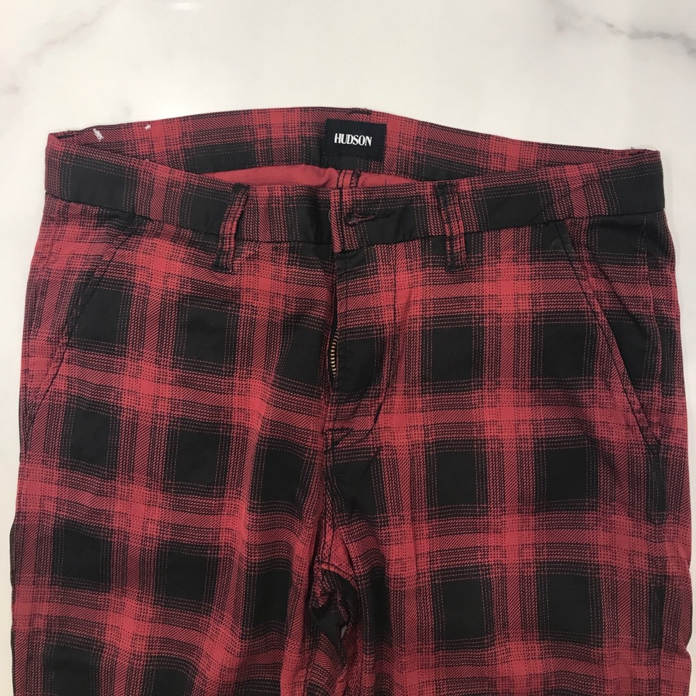 Fun plaid Hudson pants