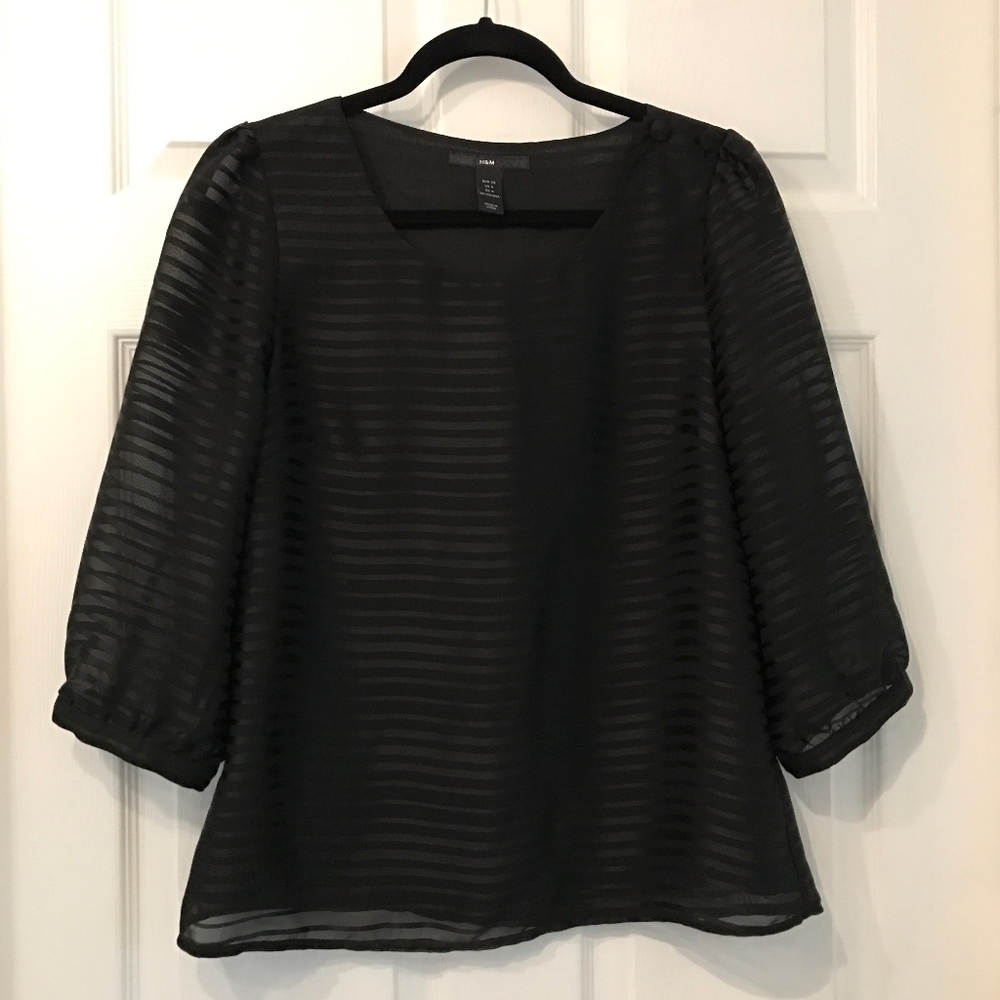 Professional Black "Silk" Top