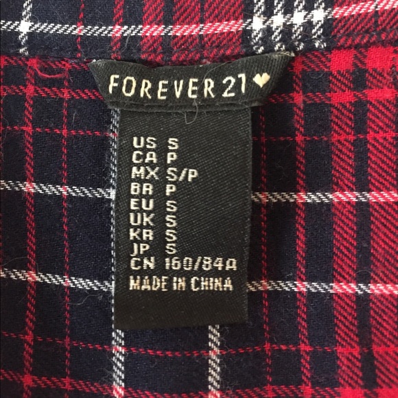 Flannel crop top - Picture 3 of 3