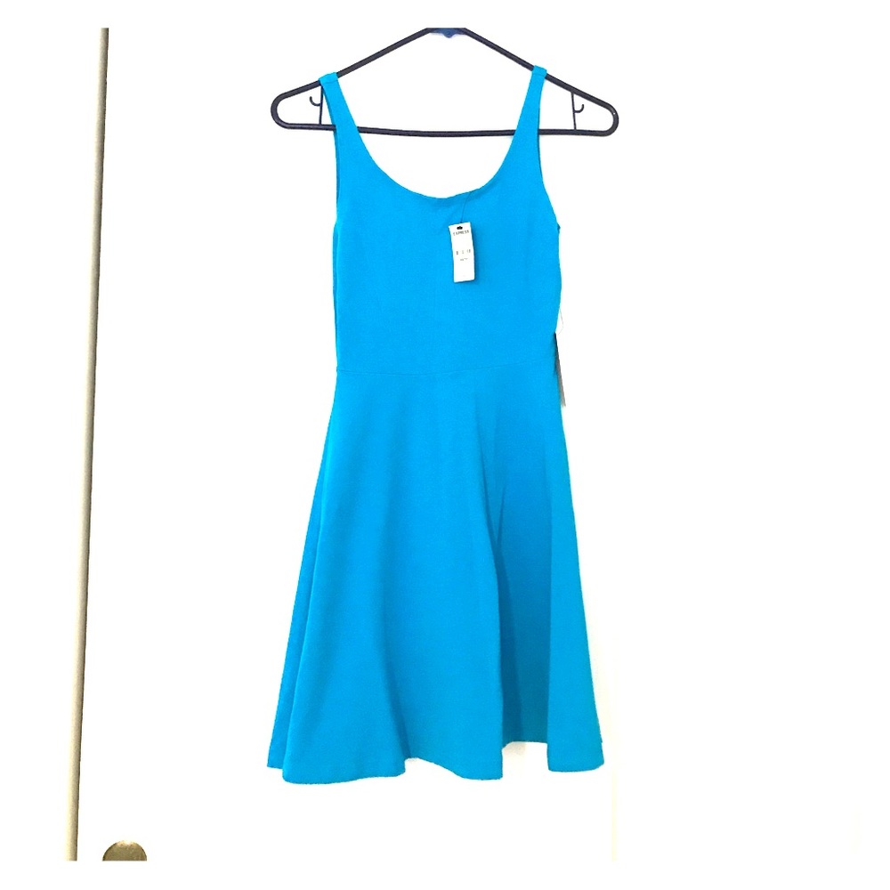 Blue express skater dress new with tags