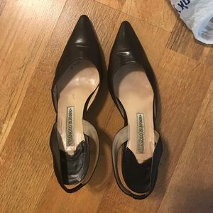 Manolo Blahnik brown shoe