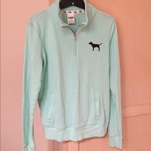 Blue, Pink, sized XS quarter zip