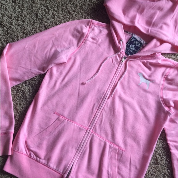 SOLD. VS PINK zip up hoodie bundle - Picture 7 of 8