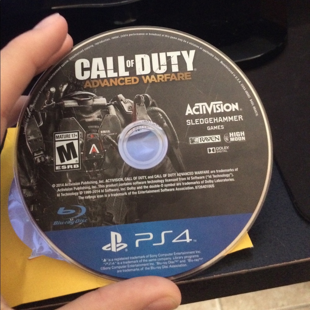 Advanced warfare for the ps4 with case