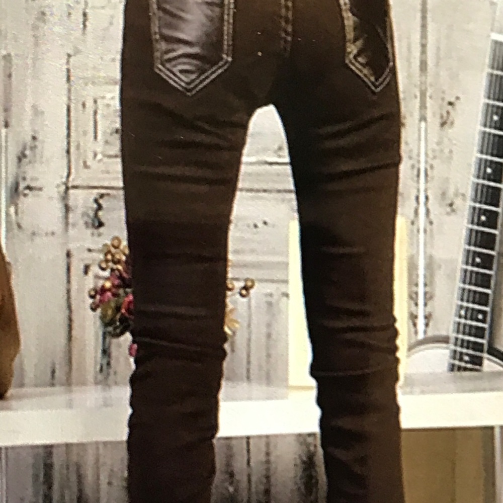 Faux leather pants! Last pair. Size 27.  Hurry! - Picture 2 of 2