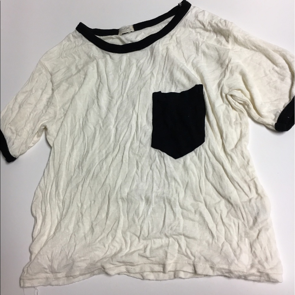 Crop white shirt
