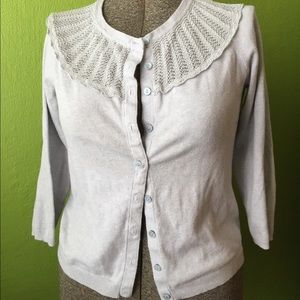 Sparrow lace bib cardigan