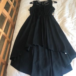 Edgy but adorable black dress