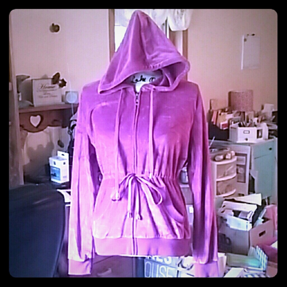 Dark purple zip up sweatshirt