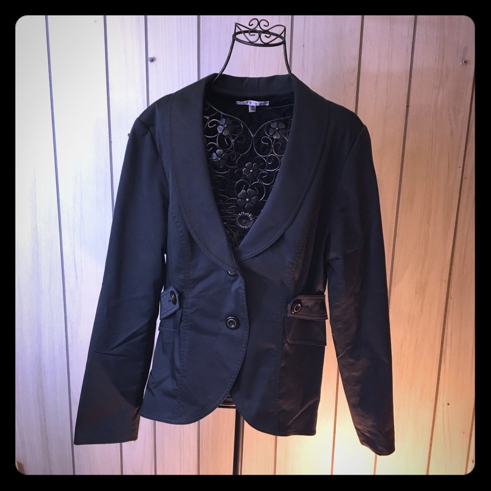 Cabi Work-It Jacket size 10, Iron gray. EUC