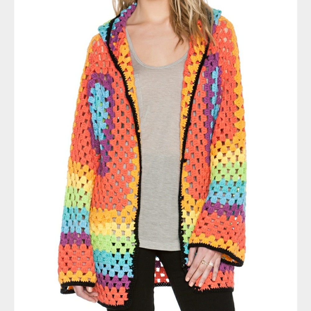 UNIF Meda rainbow cardigan