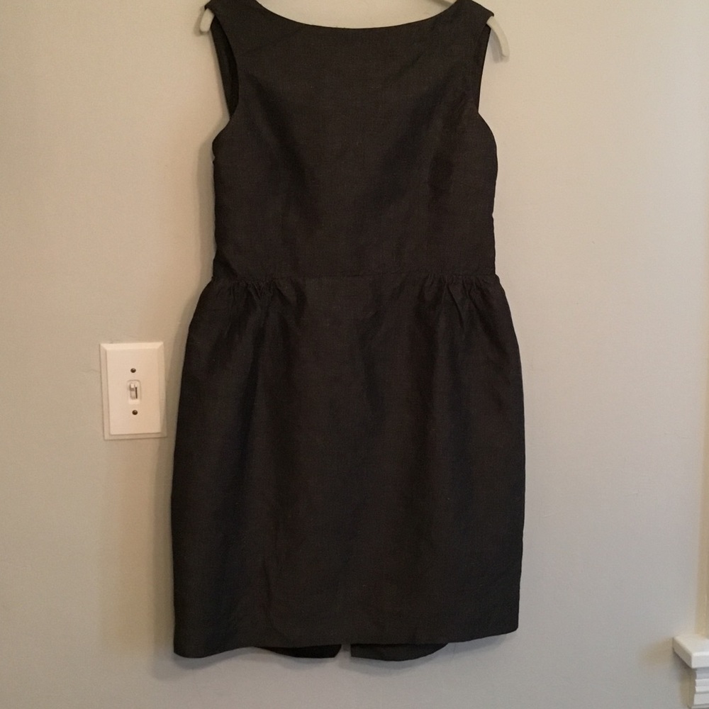 Mischen black size 10 cotton linen dress