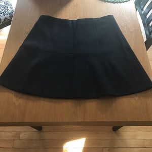 J. Crew black fluted skirt
