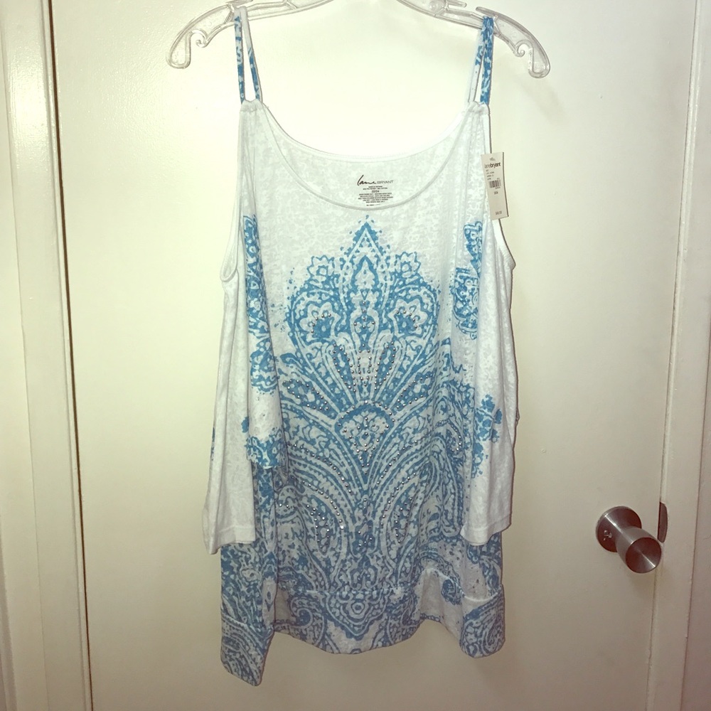 Cold Shoulder Flowy Top Plus Size