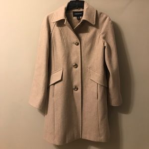 London Fog Beige Wool Coat