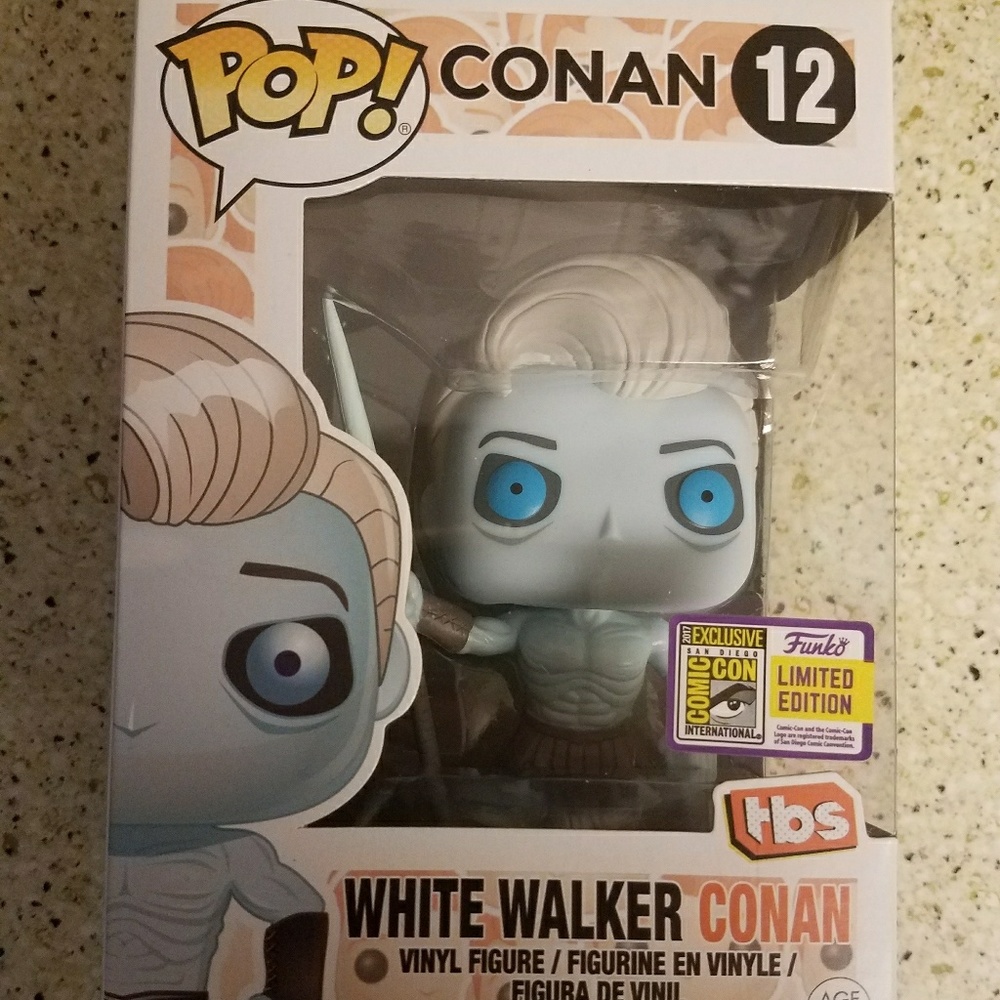 Conan white Walker funko pop signed