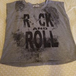 Small women's/ junior's Rock and Roll tank