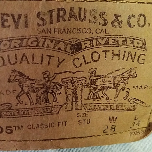 Vintage Levis 28w 34l 505 Classic "Student" Fit - Picture 4 of 6