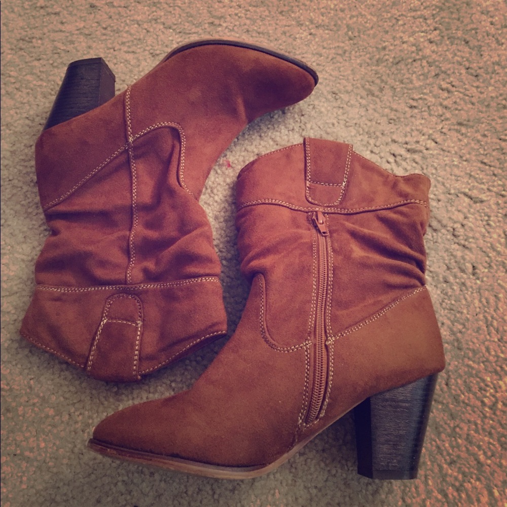 G by Guess suede cowboy boots
