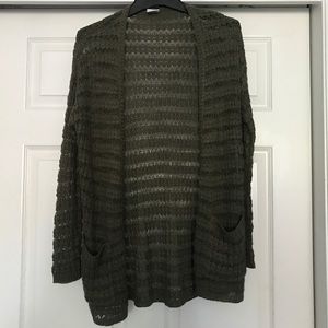 Full Tilt green cardigan