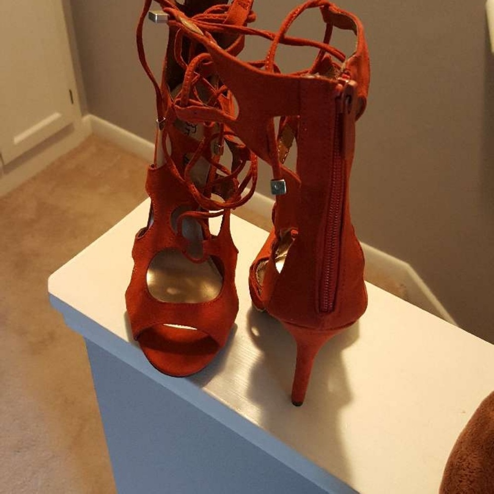 Burnt orange heels