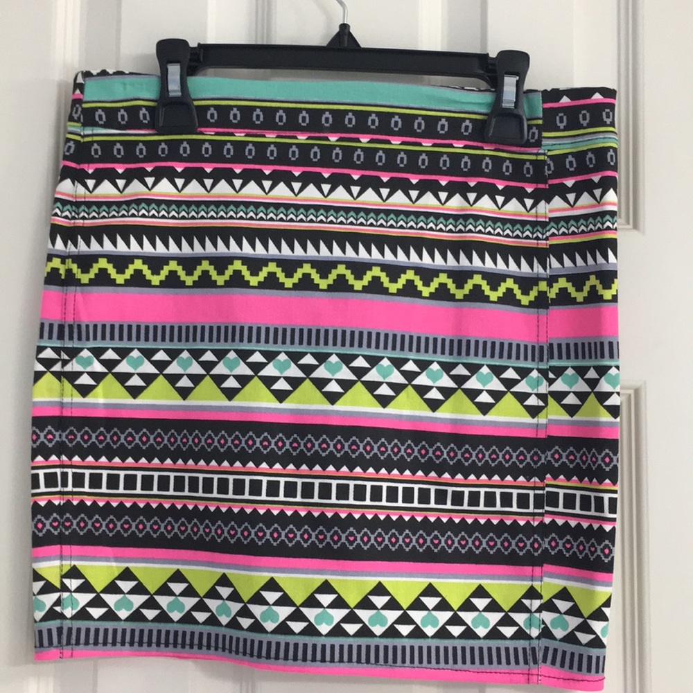 Patterned pencil skirt XS