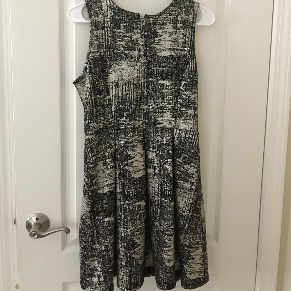 One Clothing Metallic Print Dress