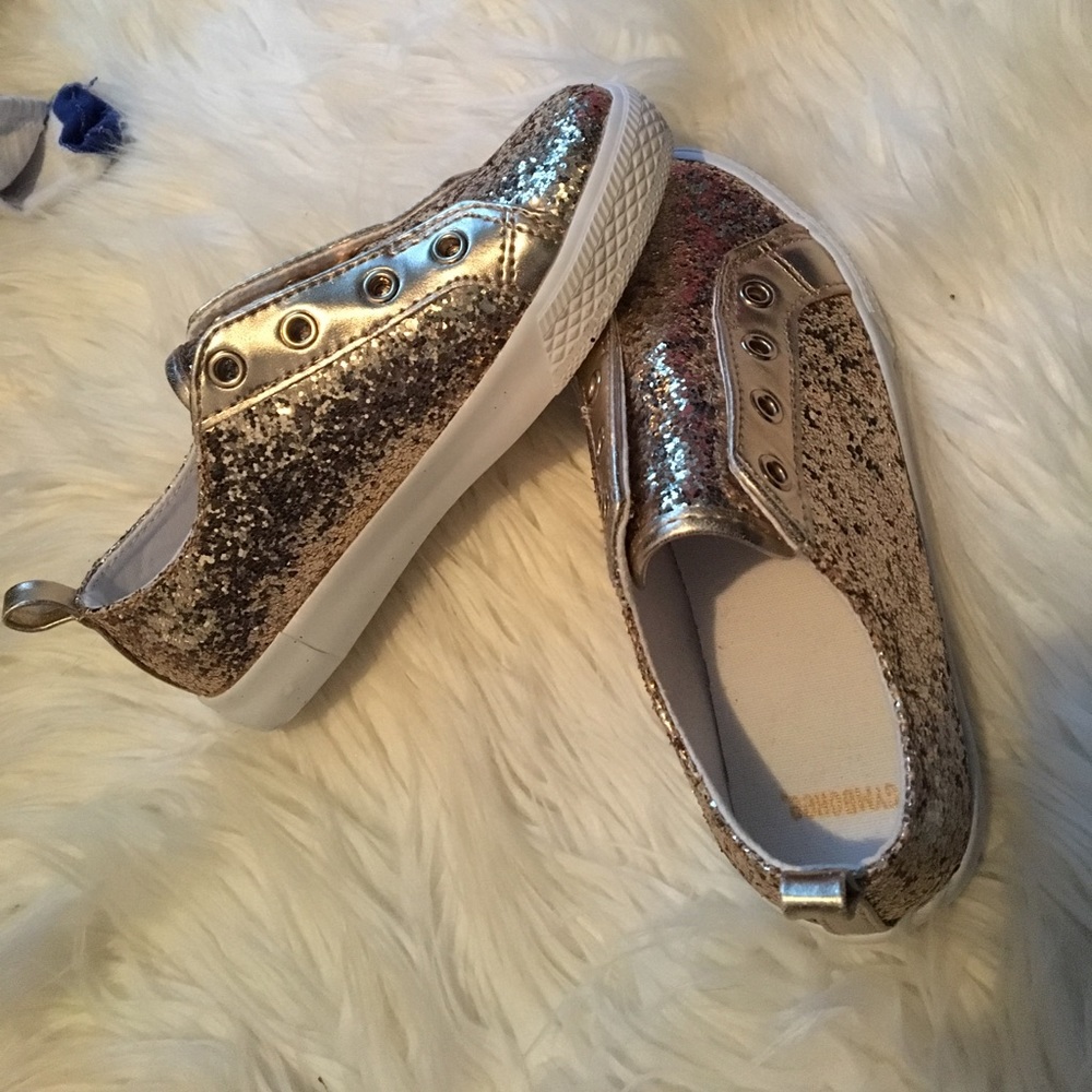 Gold Sparkle Sneakers