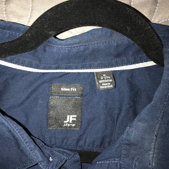 Navy Blue Button Up - Picture 2 of 3