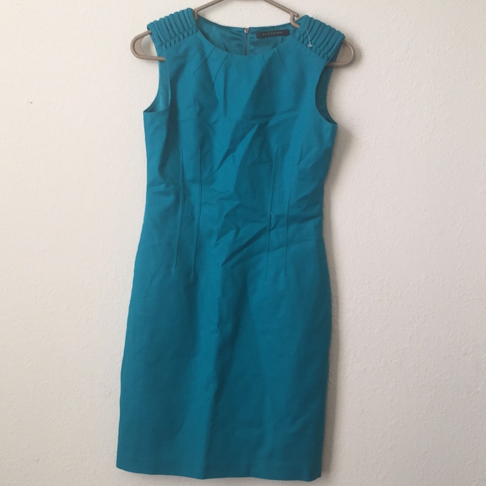 Elie Tahari Turquoise designer dress