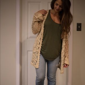 EXPRESS Crochet Cardigan