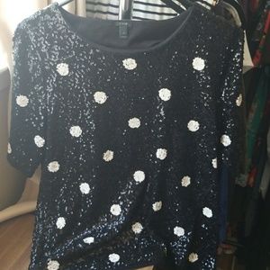 Jcrew sequin shirt