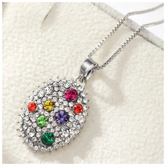 🎁 Swarovski Crystals Rochel Colorful Necklace - Picture 5 of 6