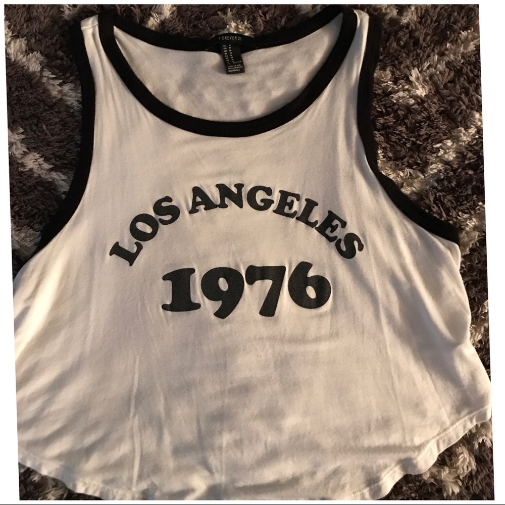 CLEARANCE‼️Forever 21 Crop Top Los Angeles 1976