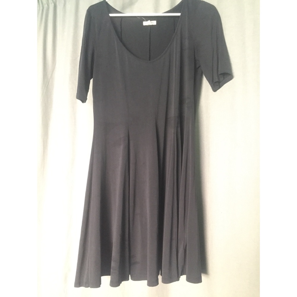 SILENCE & NOISE CHARCOAL A LINE DRESS
