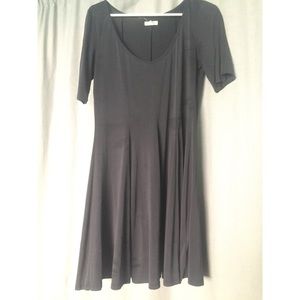 SILENCE & NOISE CHARCOAL A LINE DRESS