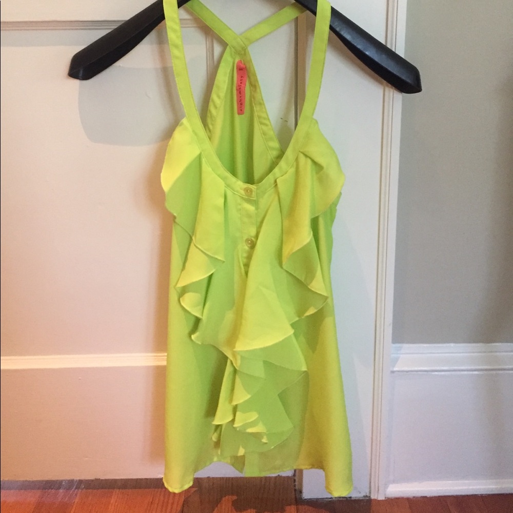 Bright colored tank top