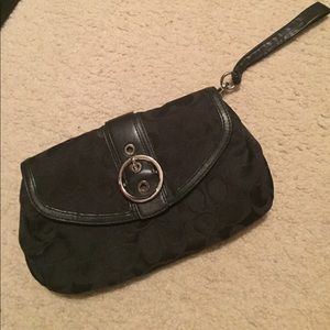 Coach clutch/wristlet