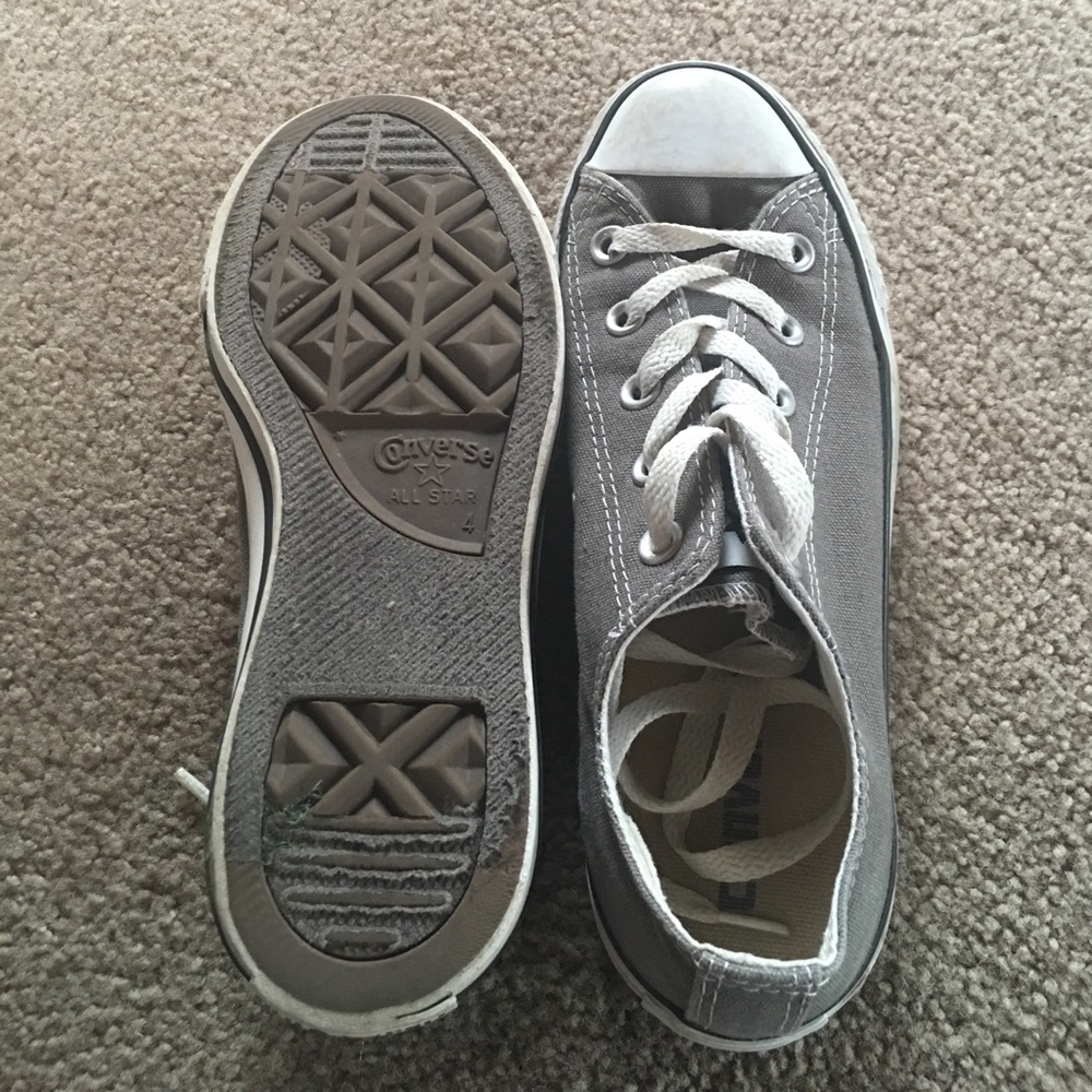Adorable Gray Converse All Star Sneakers - Picture 4 of 4
