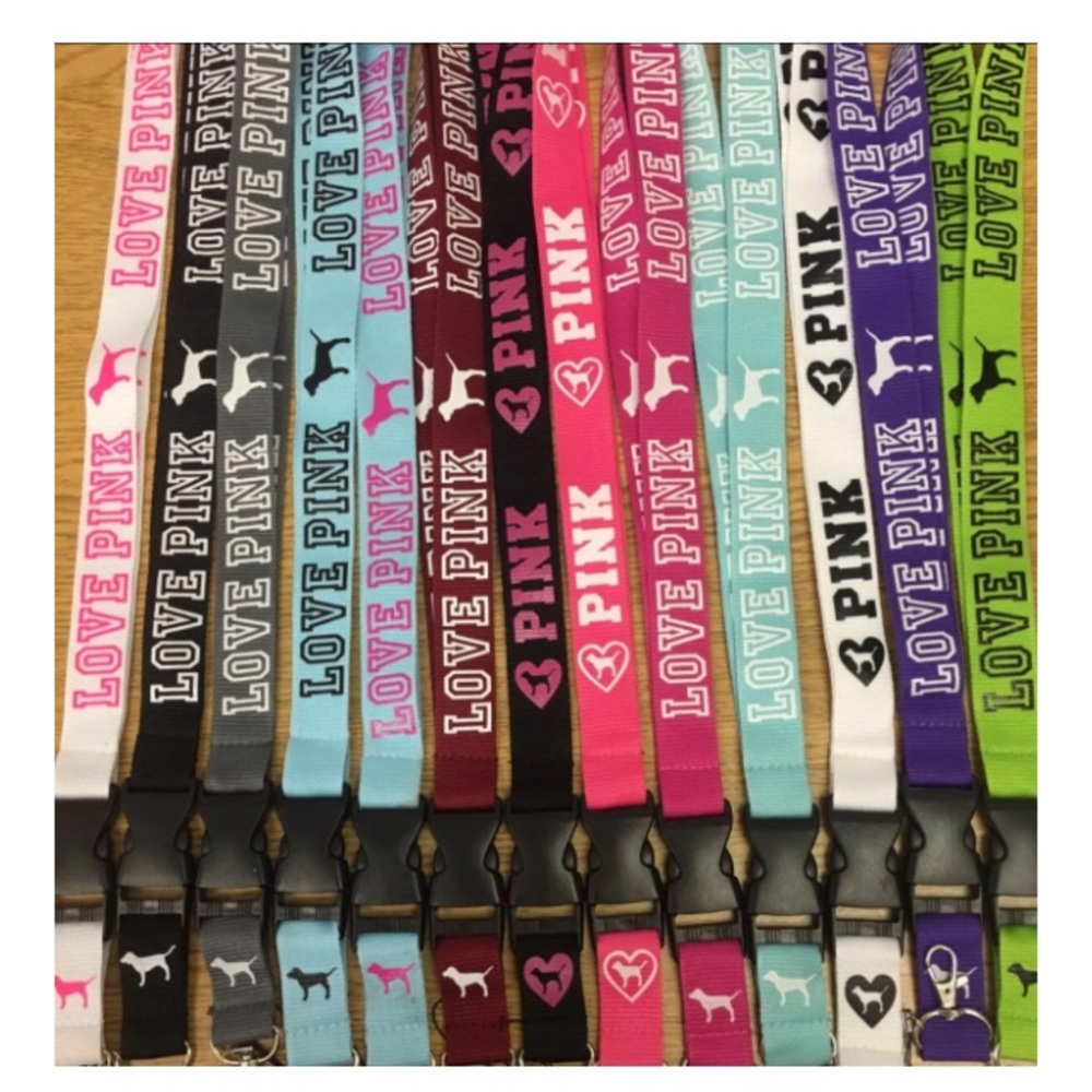 Pink id lanyards