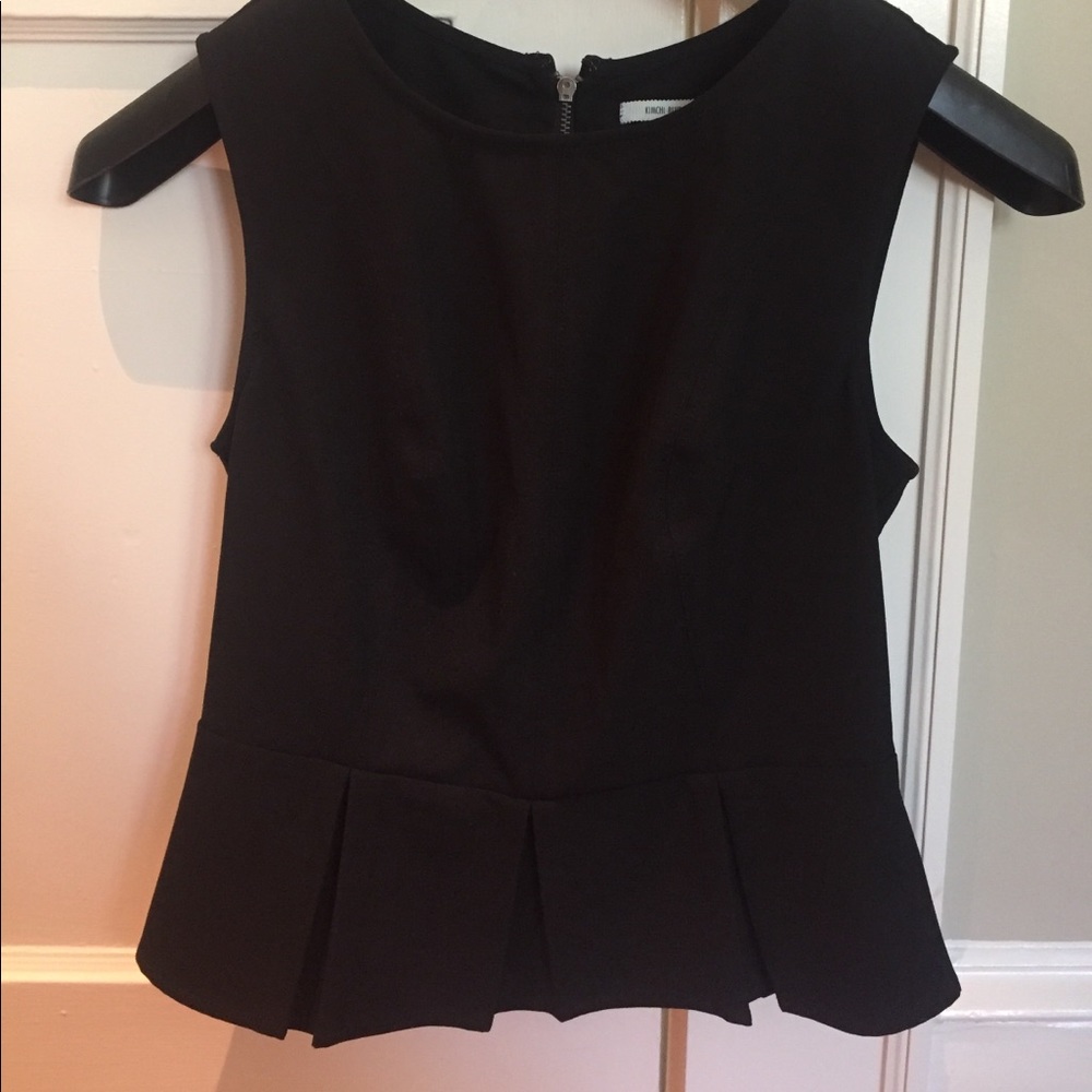 Black Peplum Top