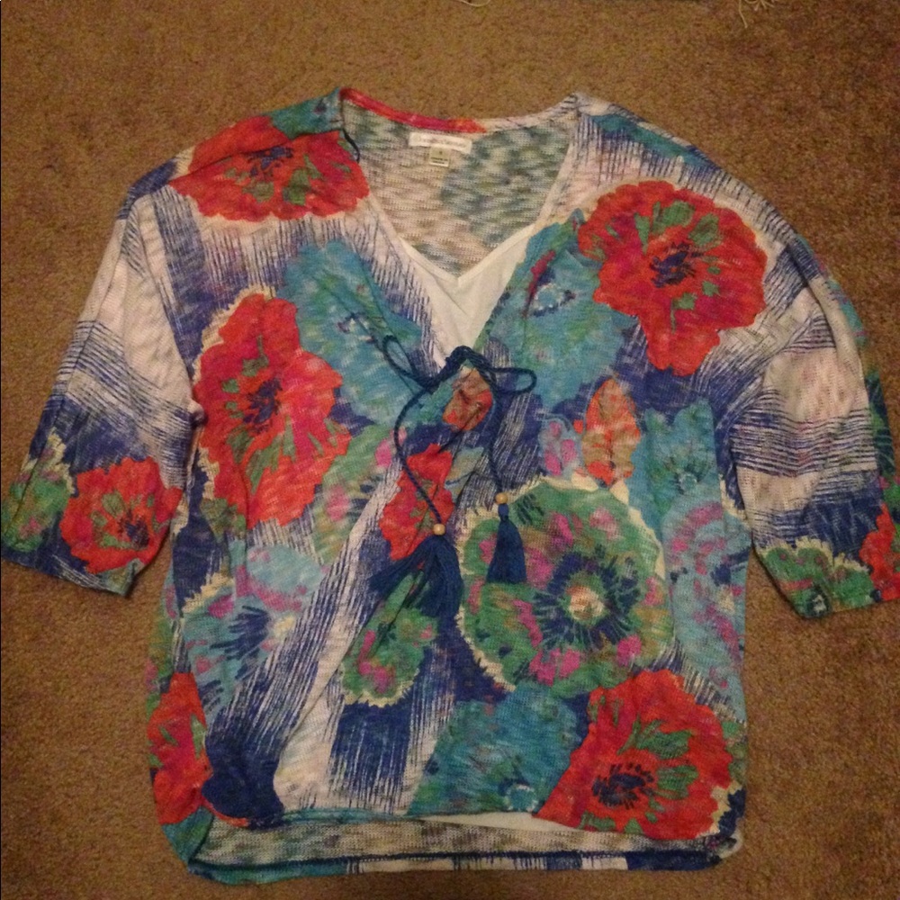 John Paul Richard Floral Blouse
