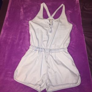 Cotton jean like romper !