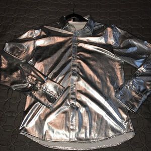 Chrome Button Up