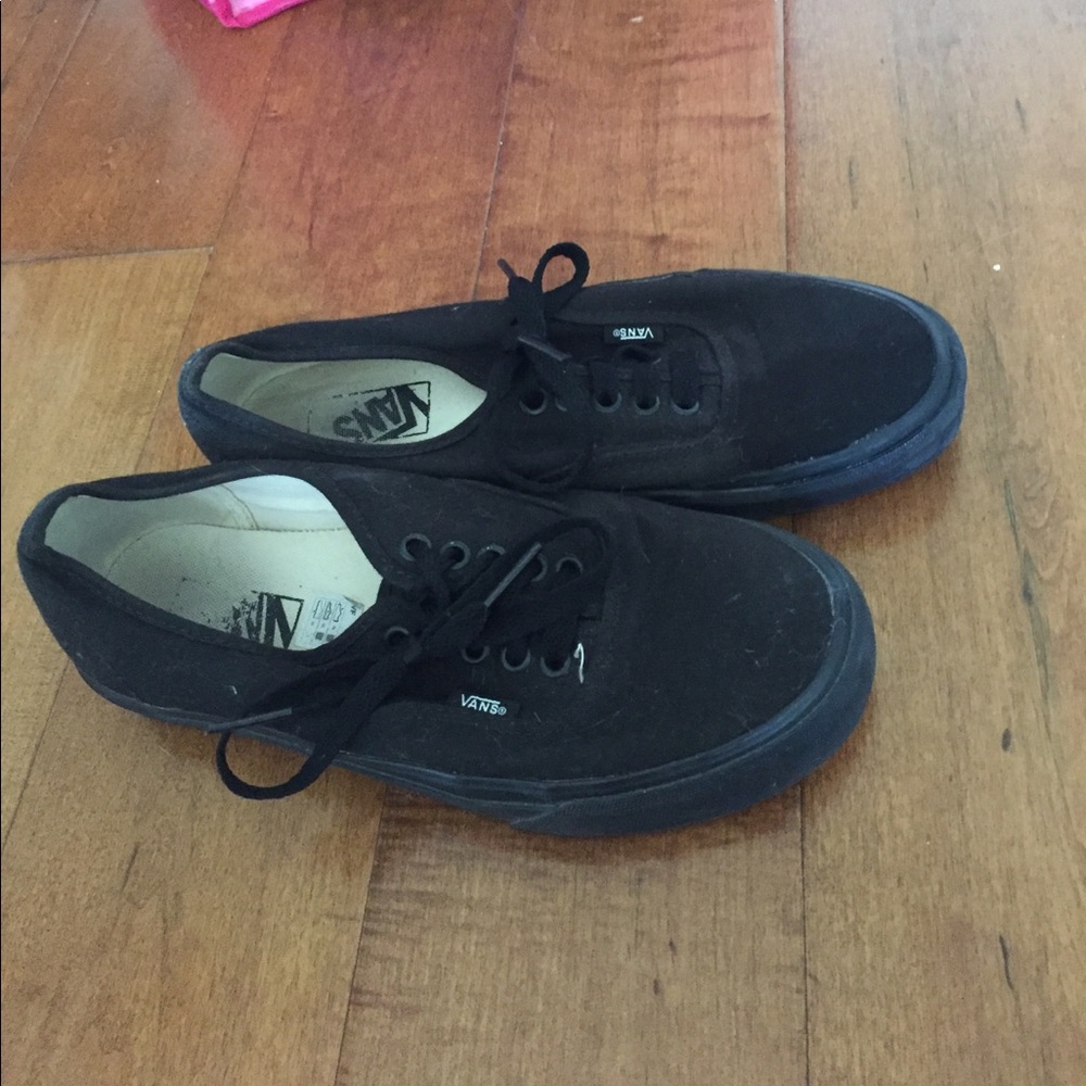 Very good condition black vans. Womens 8.5